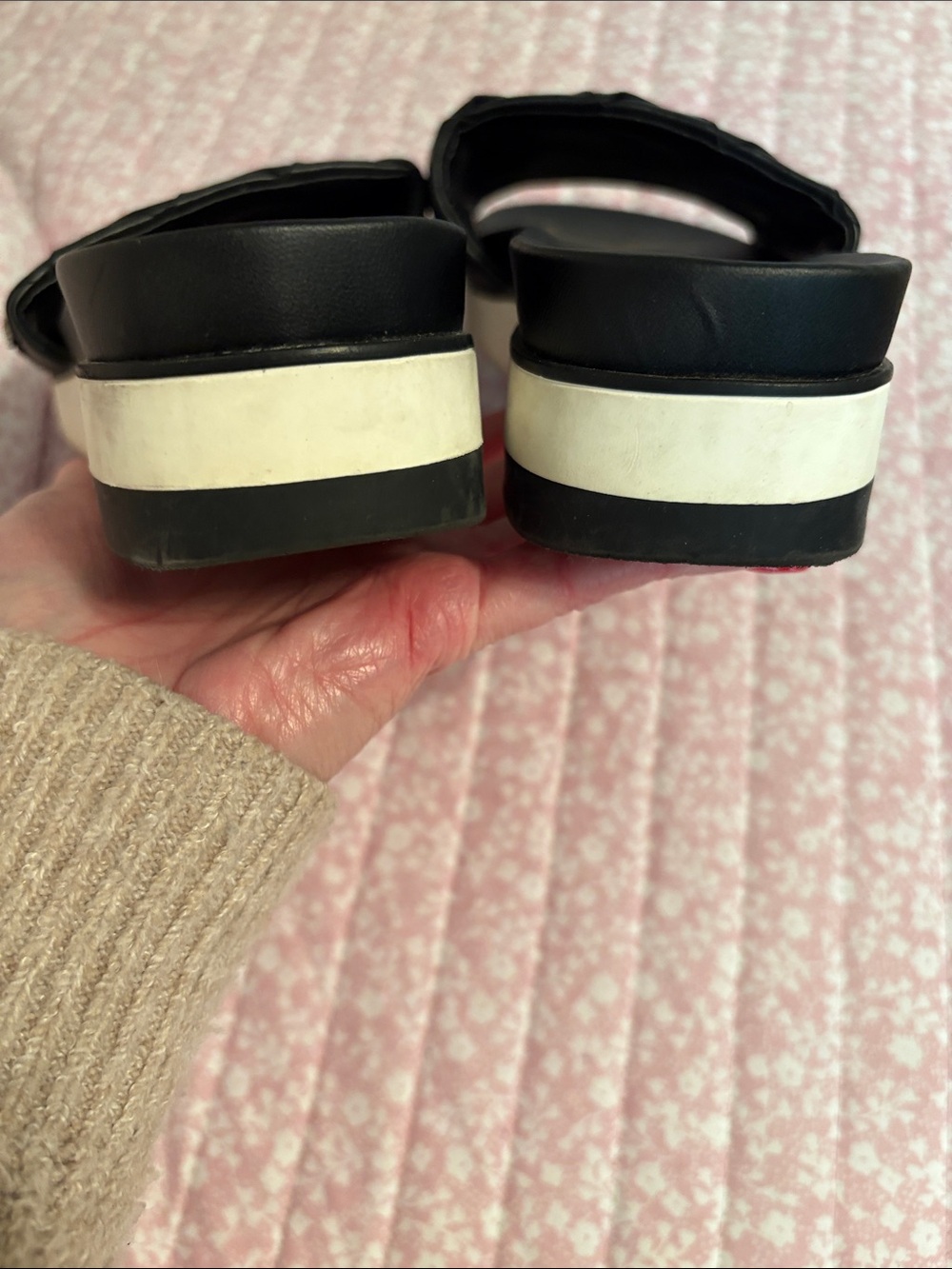 Sam Edelman Black Woven Leather Slide Mules - Picture 4 of 8